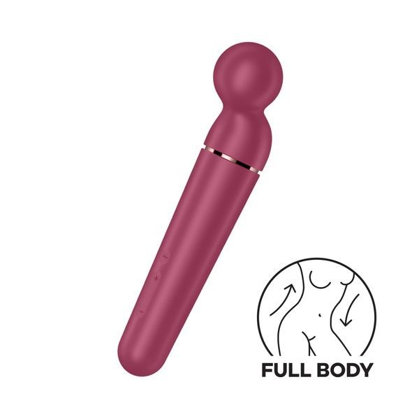 Вібромасажер Satisfyer Planet Wand-er Blue/Rosegold, дуже потужний, бездротовий SO8781