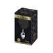 Металева анальна пробка Кролячий хвостик Alive Fluffy Plug S Black, діаметр 2,8 см SO6312 2