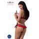 Комплект білизни CHERRY SET OpenBra red L/XL - Passion Exclusive: відкритий ліф, трусики-спідничка PS25507 2