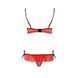 Комплект білизни CHERRY SET OpenBra red L/XL - Passion Exclusive: відкритий ліф, трусики-спідничка PS25507 6