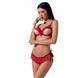 Комплект білизни CHERRY SET OpenBra red L/XL - Passion Exclusive: відкритий ліф, трусики-спідничка PS25507 1