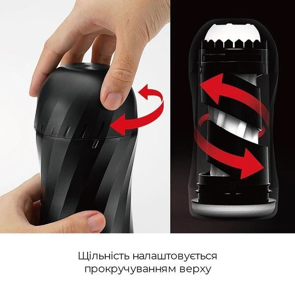 Мастурбатор Tenga Air-Tech Twist Ripple Blue с изменяемой тугостью обхвата, эффект глубокого минета SO1422 фото