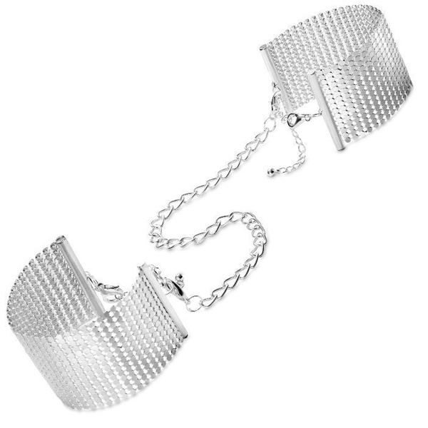 Наручники Bijoux Indiscrets Desir Metallique Handcuffs - Silver, металеві, стильні браслети SO5920