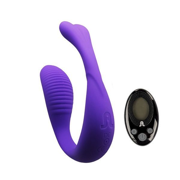 Вібратор для пар Adrien Lastic Mini Romeo II з пультом LRS і двома моторчиками AD10943