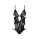 Боді з імітацією шкіри та стрепами ASUNA BODY black L/XL Passion SO4122 3