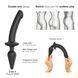 Анальна пробка з дилдо 2в1 Strap-On-Me SWITCH PLUG-IN DILDO Black S, діаметр 3,3/2,9 см SO6826 2