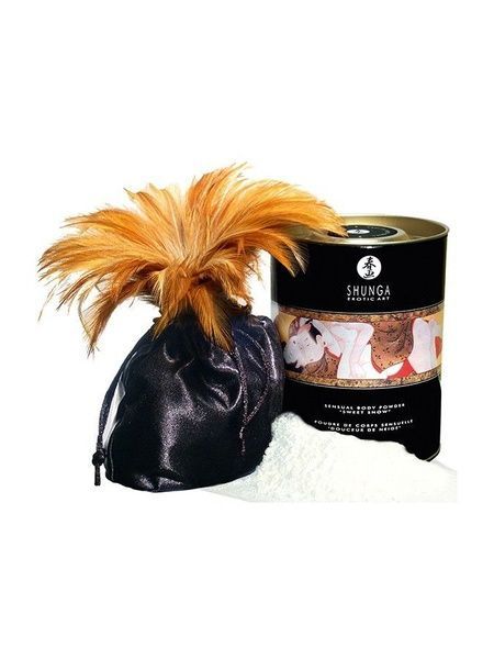 Смачна пудра для оральних пестощів Shunga Sweet Snow Body Powder &ndash; Blazing cherry (228 гр) SO2883