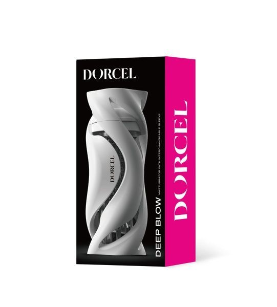Мастурбатор Dorcel DEEP BLOW WHITE, подвійне використання SO7377