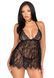 Пеньюар Leg Avenue Floral lace babydoll & string White L SO9170