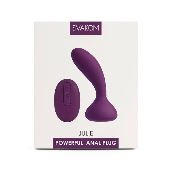 Масажер простати та вібратор точки G з пультом Svakom Julie Violet SO4845
