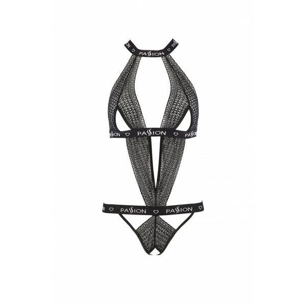 Полупрозрачное боди с вырезами Passion Exclusive Mirajane Body black S/M, black PS26405 фото