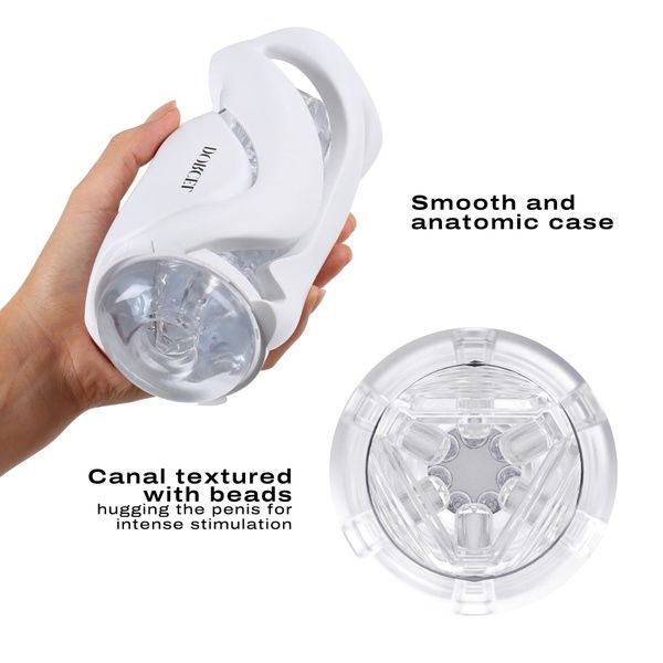 Мастурбатор Dorcel DEEP BLOW WHITE, подвійне використання SO7377