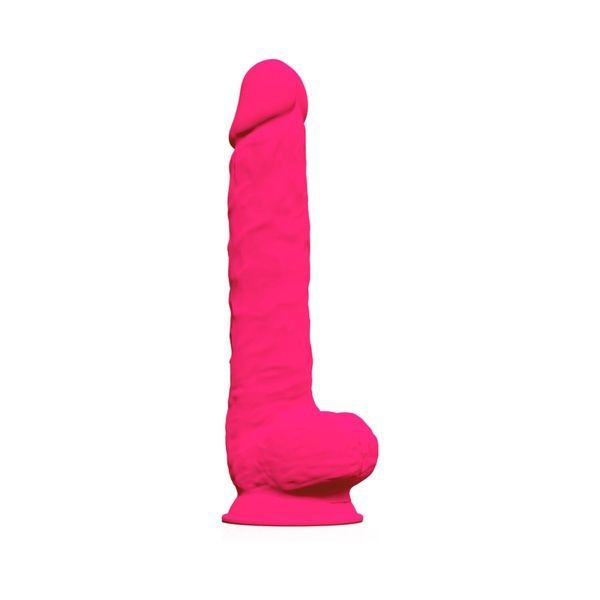 Фалоімітатор SilexD Kingston Pink (MODEL 15in), двошаровий, силікон+Silexpan, діаметр 7 см SO6331