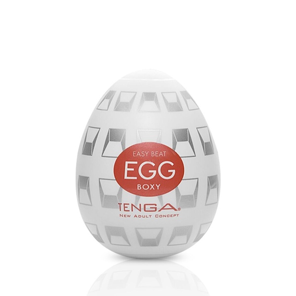 Мастурбатор-яйце Tenga Egg Boxy з геометричним рельєфом SO5488