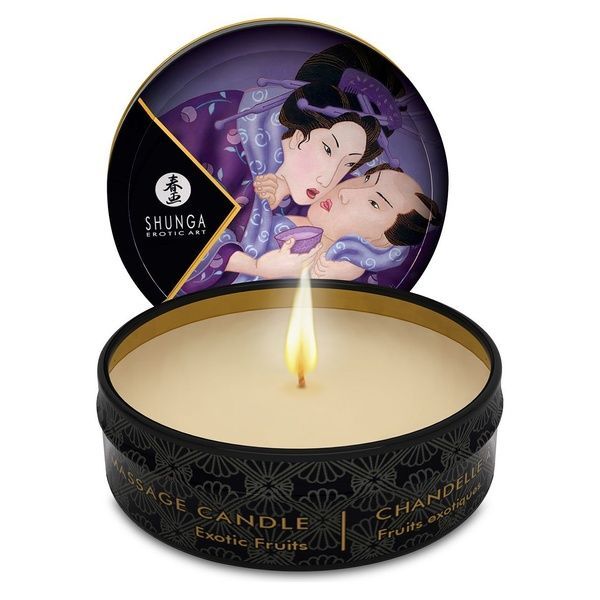 Масажна свічка Shunga Mini Massage Candle &ndash; Exotic Fruits (30 мл) з афродизіаками SO2518