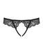 Мереживні танга з доступом Obsessive Contica crothchles thong S/M, чорні SO7256 5