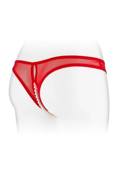 Трусики з перлинами і доступом Fashion Secret Sophie Red SO4717