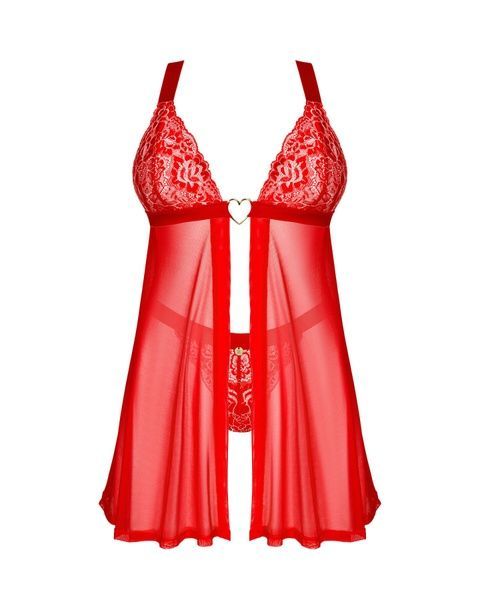 Бебі-дол Obsessive Elianes babydoll & thong XS/S SX1143