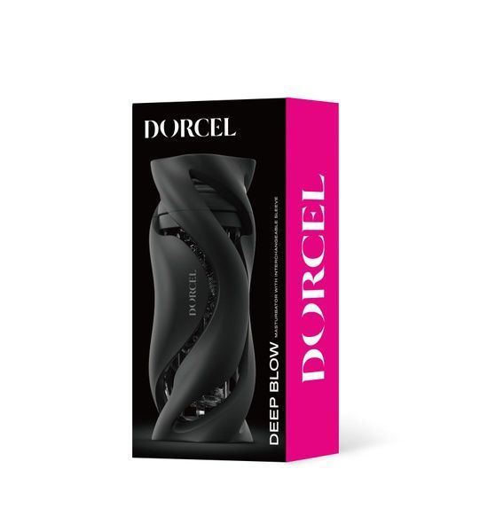 Мастурбатор Dorcel DEEP BLOW BLACK, подвійне використання SO7378