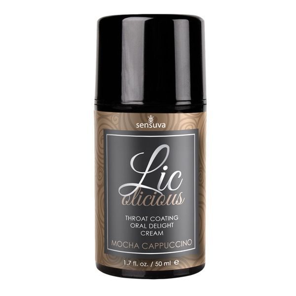 Гель для мінету Sensuva Lic-o-licious Cappuccino (50 мл), оліїстий, без цукру SO3530