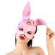 Шкіряна маска Зайчика Art of Sex - Bunny mask, колір Лавандовий SO9647