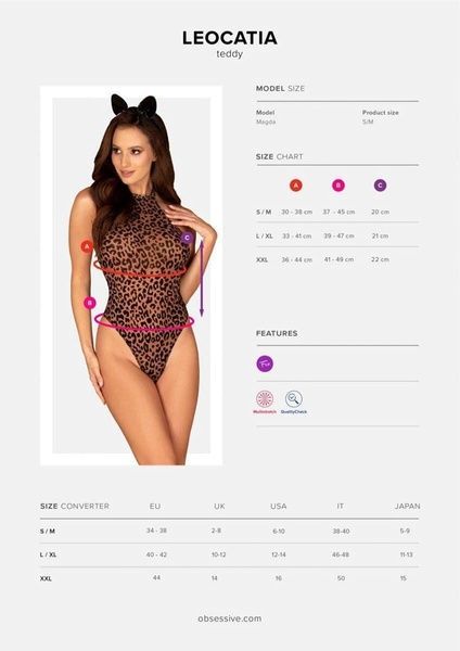 Obsessive Leocatia teddy S/M SO7712