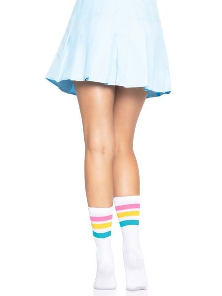 Носки женские в полоску Leg Avenue Pride crew socks Pansexual, 37&ndash;43 размер SO8585 фото