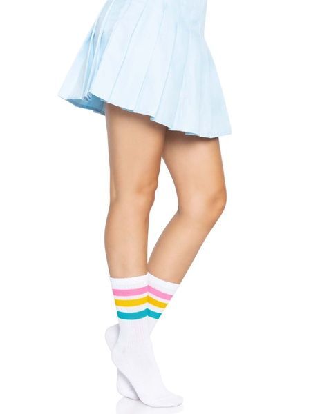 Носки женские в полоску Leg Avenue Pride crew socks Pansexual, 37&ndash;43 размер SO8585 фото