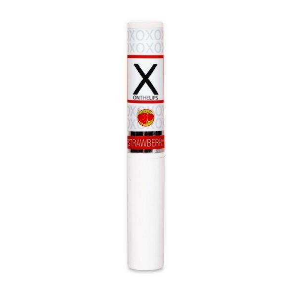 Стимулювальний бальзам для губ унісекс Sensuva - X on the Lips Strawberry з феромонами, полуниця SO4461