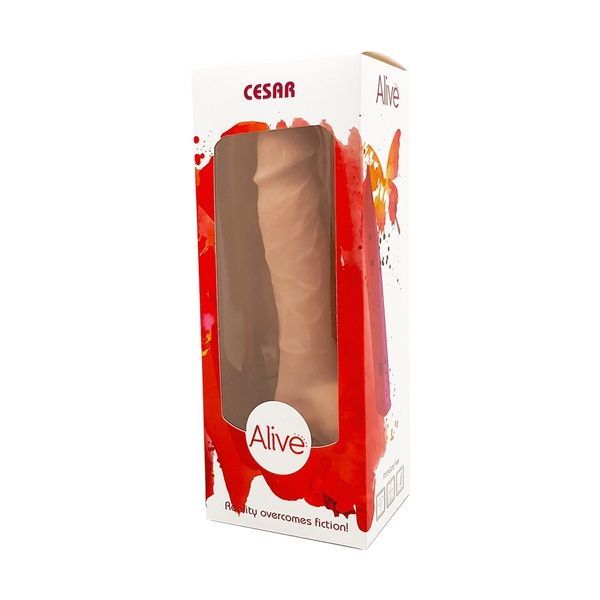Фалоімітатор Alive Cesar Mega Realistic, діаметр 3,5 см, FutureSkin, двошаровий, найреалістичніший AL20467