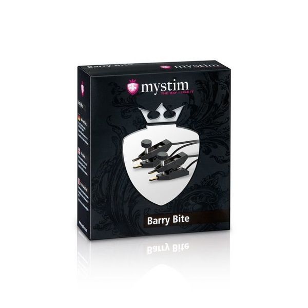 Затискачі для сосків Mystim Barry Bite для електростимуляції, з гвинтовим регулюванням SO2980