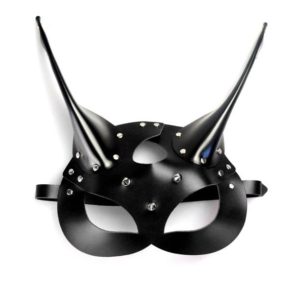 Шкіряна маска Art of Sex - Lucifer Black SX0669
