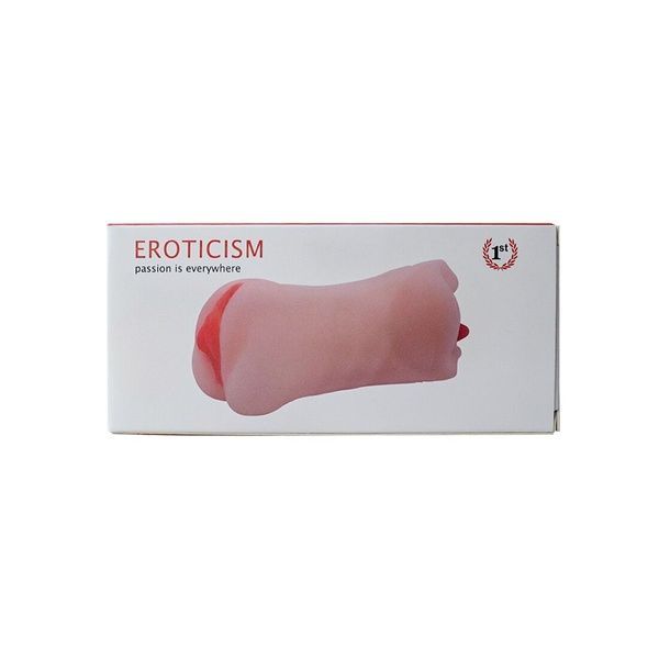 Двосторонній мастурбатор Men Powerup Eroticism: вагіна та ротик SO6231
