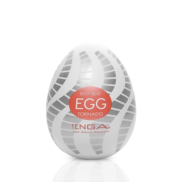 Мастурбатор-яйце Tenga Egg Tornado зі спірально-геометричним рельєфом SO5490
