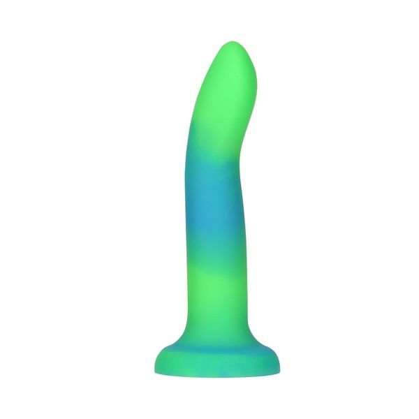 Фалоімітатор, що світиться в темряві, ADDICTION Rave 8&Prime;, Glow in the Dark Dildo Blue Green, 20,3 см SO6849