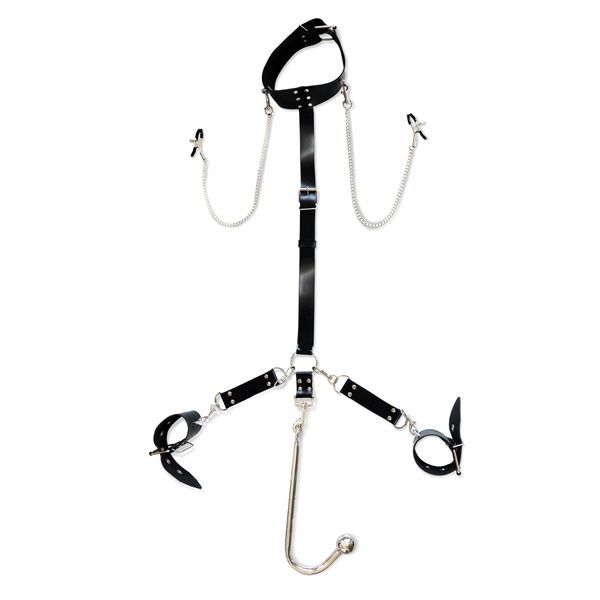 Бондажний набір із металевим анальним гаком №2 Art of Sex Beatrice Bondage set with anal hook №2 SO8507