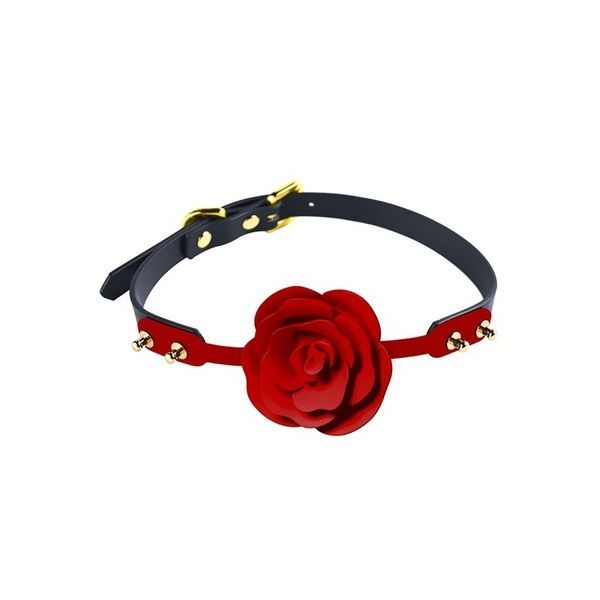 Розкішний кляп у вигляді троянди Zalo - Rose Ball Gag, подвійне використання SO6690