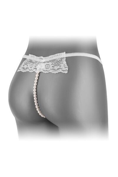 Трусики-стрінги з перлинною ниткою Fashion Secret KATIA White SO4719