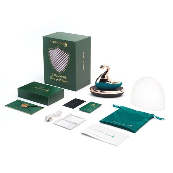 Вишуканий вакуумний вібратор Knight Jenay SOUL & DESIRE, лубрикант у комплекті SO6556