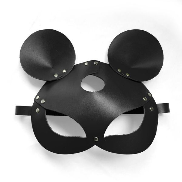 Шкіряна маска мишки Art of Sex - Mouse Mask, колір Лавандовий SO9649