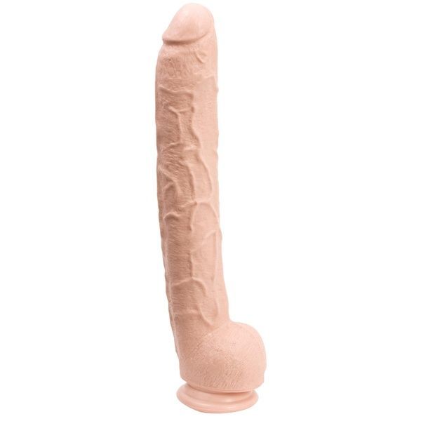 Фалоімітатор Doc Johnson Dick Rambone Cock White, діаметр 6 см, довжина 42 см, ПВХ SO1546