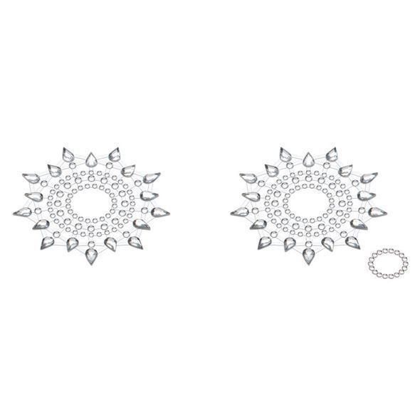 Пестіс з кристалів Petits Joujoux Gloria set of 2 - Silver, прикраса на груди SO3134