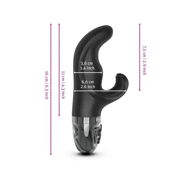 Вібратор-кролик Mystim Hop Hop Bob Black Edition SO8142