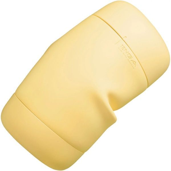 Мастурбатор TENGA PUFFY Custard Yellow, ультрам&rsquo;який матеріал, багаторазовий, наскрізний SX1328