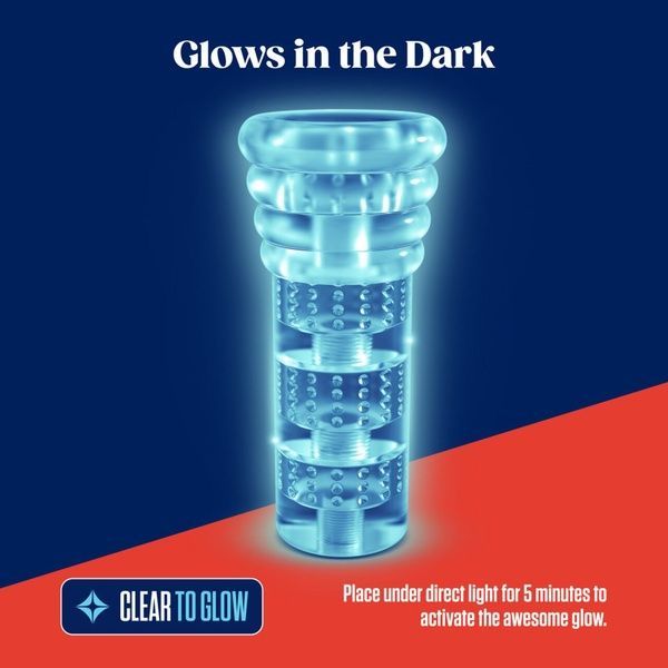 Мастурбатор Rize by Blush - Luz Glow in the Dark Masturbator - Clear SO8833