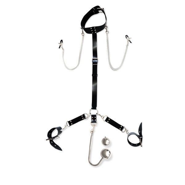 Бондажный набор с металлическим анальным крюком Art of Sex Beatrice Bondage set with anal hook №&thinsp;4 SO8509 фото