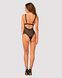 Мереживне боді з декольте Obsessive Estiqua teddy M/L, чорне, широкі лямки SO7260 4