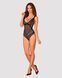 Мереживне боді з декольте Obsessive Estiqua teddy M/L, чорне, широкі лямки SO7260 3