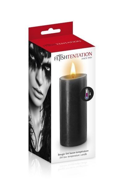 БДСМ-свічка низькотемпературна Fetish Tentation SM Low Temperature Candle Black SO3754