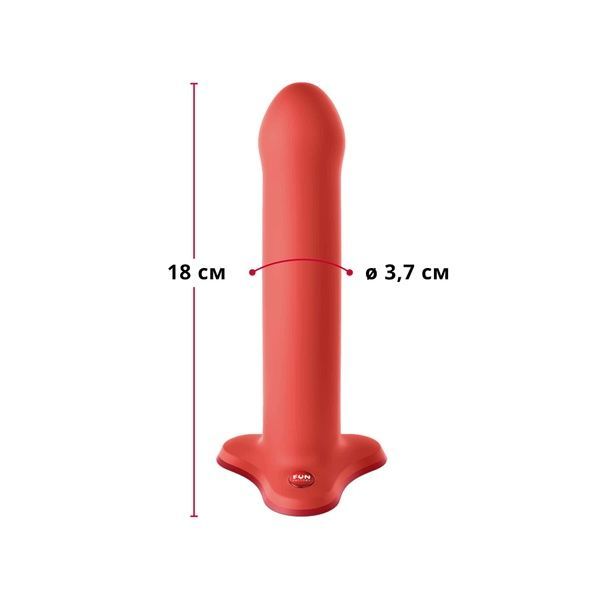 Фалоімітатор Fun Factory MAGNUM, помаранчевий, дуже гнучкий, довжина 18,3 см, діаметр 3,7 см SX0985